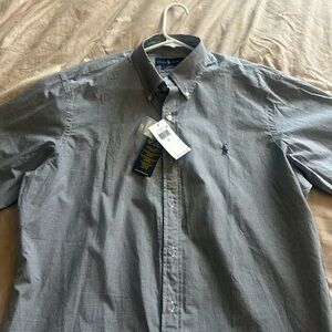 Men’s Ralph Lauren long sleeve button up shirt. It is brand new. Size Large